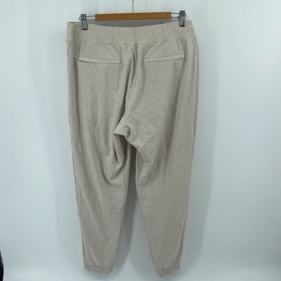 Athleta Brooklyn textured leopard elastic waist pull on jogger style pants sz 14 - Picture 7 of 7